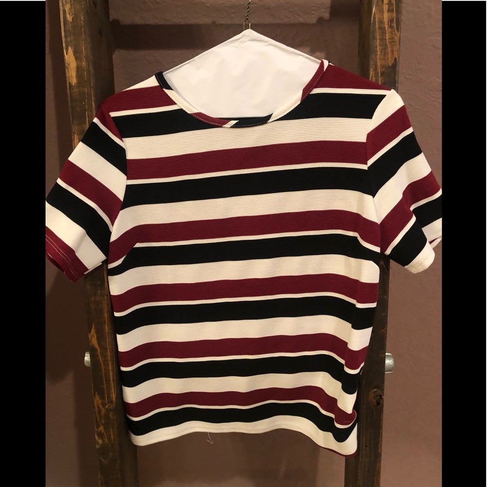 POTTER’S POT Striped Short Sleeve Top -NEW